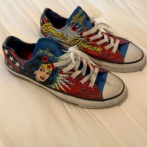 Converse Wonder Woman Sneakers - Red, Blue, White